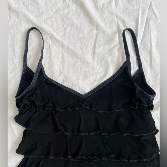 Diesel Black Ruffle Tank Top - Picture 3 of 7